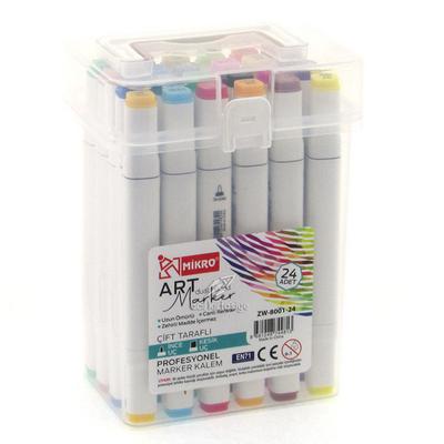 Mikro Art Marker Çift Taraflı Marker Kalem Seti 24'Lü