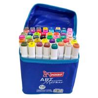 Mikro Zw-8001-48S Art Marker Çift Taraflı Marker Kalem Seti 48'Li