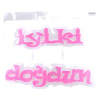 Strafor Süs 2 Parçalı İyi Ki Doğdun Pembe