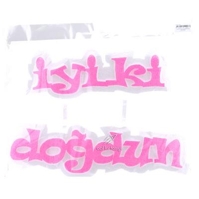 Strafor Süs 2 Parçalı İyi Ki Doğdun Pembe