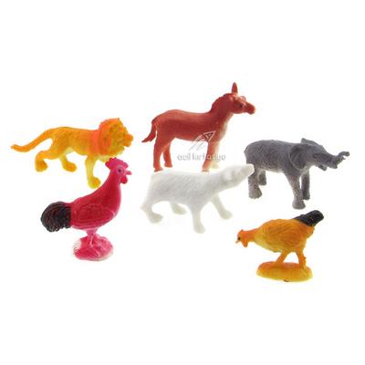 Plastik Figür Hayvanlar 4Cm 6 Adet