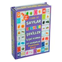 Diy Toy Flash Card Sayılar Renkler Şekiller İlişki Kurma Zıt Kavramlar