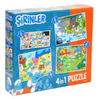 Şirinler 7682 Puzzle Yapboz 4'Lü
