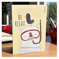 Ninobook Nb-005 Karton Kapaklı Defter 15X21cm 128 Sayfa Çizgisiz Big Relax Bear