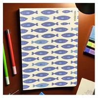 Ninobook Nb-005 Karton Kapaklı Defter 15X21cm 128 Sayfa Çizgisiz Big Fishes