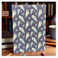 Ninobook Nb-005 Karton Kapaklı Defter 15X21cm 128 Sayfa Çizgisiz Big Tower Shells