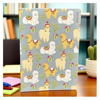 Ninobook Nb-005 Karton Kapaklı Defter 15X21cm 128 Sayfa Çizgisiz Big Lamas