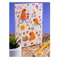Thinkbook Tb-015 Sert Kapak Defter 14X20 208 Sayfa Çizgili Capybara Piknik