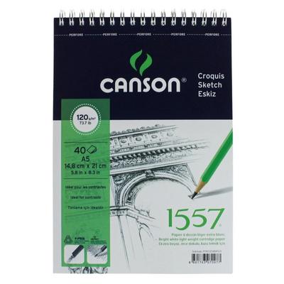 Canson 1557 Eskiz Defteri 120Gr A5 14,8X21cm 40 Yaprak