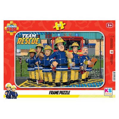 Ks Games Frame Puzzle 3+ Yaş 24 Parça Fireman Sam
