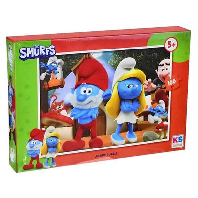 The Smurfs Şirinler Smr714 Puzzle 100 Parça