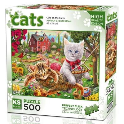 Ks Games 500 Parça Puzzle 20043 Cats On The Farm