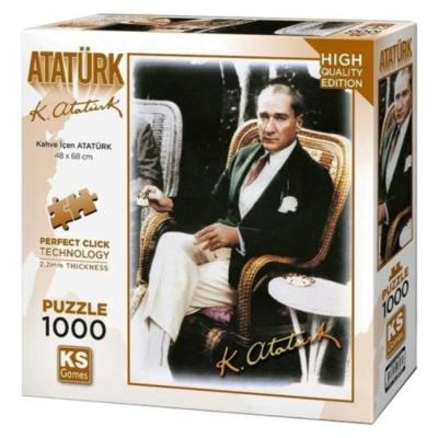 Ks Games 500 Parça Puzzle 20060 Kahve İçen Atatürk