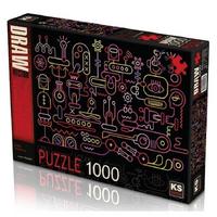 Ks Games 1000 Parça Puzzle 20518 Robot Workshop