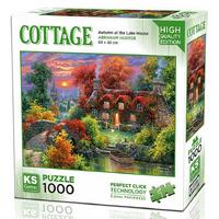 Ks Games 1000 Parça Puzzle 20672 Autumn At The Lake House