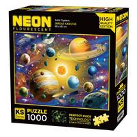 Ks Games 1000 Parça Puzzle 20767 Solar System Neon Karanlıkta Parlar