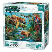 Ks Games 2000 Parça Puzzle 22512 Tigers Idyll