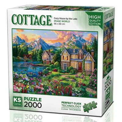 Ks Games 2000 Parça Puzzle 22522 Cozy House By The Lake