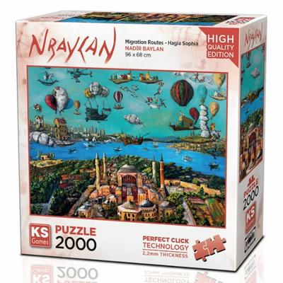 Ks Games 2000 Parça Puzzle 22523 Migration Routes Hagia Sophia