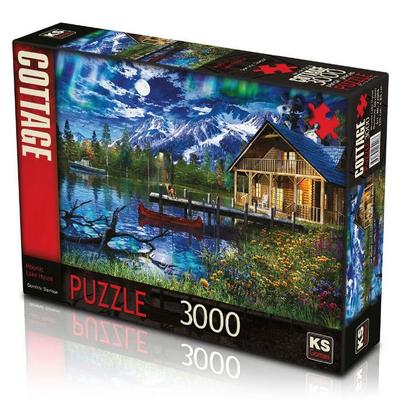 Ks Games 3000 Parça Puzzle 23008 Moonlit Lake House
