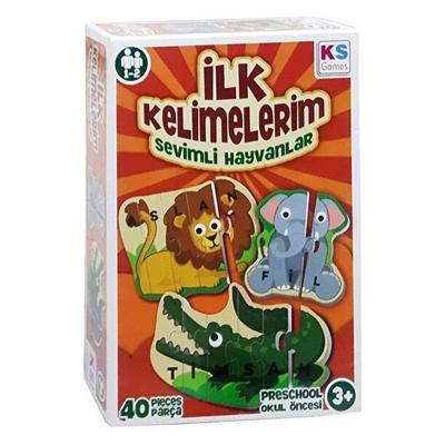 Ks Games Flash Card İlk Kelimelerim Sevimli Hayvanlar 40 Parça