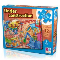 Ks Games 12 Parça Jumbo Puzzle 3 Yaş 31004 Under Construction