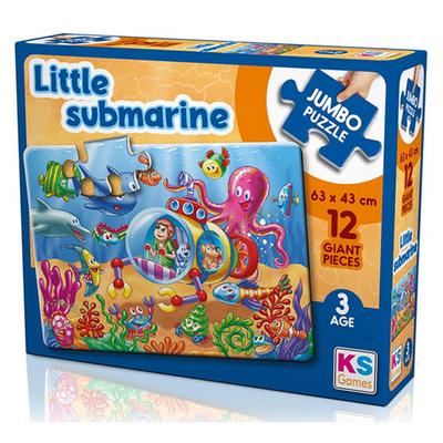 Ks Games 12 Parça Jumbo Puzzle 3 Yaş 31006 Little Submarine
