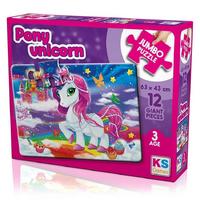 Ks Games 12 Parça Jumbo Puzzle 3 Yaş 31007 Pony Unicorn