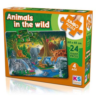 Ks Games 24 Parça Jumbo Puzzle 4 Yaş 31008 Animals In The Wind