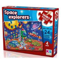 Ks Games 24 Parça Jumbo Puzzle 4 Yaş 31011 Space Explorers
