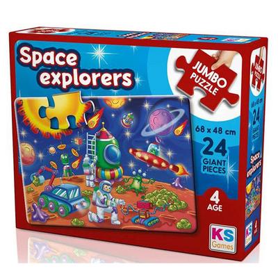 Ks Games 24 Parça Jumbo Puzzle 4 Yaş 31011 Space Explorers