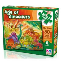 Ks Games 50 Parça Jumbo Puzzle 5 Yaş 31012 Age Of Dinosaurs