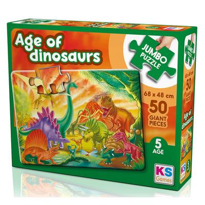 Ks Games 50 Parça Jumbo Puzzle 5 Yaş 31012 Age Of Dinosaurs