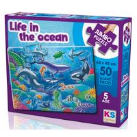 Ks Games 50 Parça Jumbo Puzzle 5 Yaş 31013 Life In The Ocean