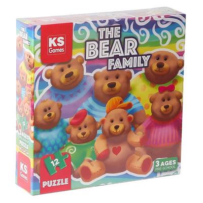Ks Games 32705 Okul Öncesi Puzzle 3 Yaş 12 Parça The Bear Family