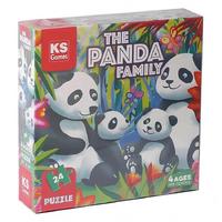 Ks Games 32706 Okul Öncesi Puzzle 4 Yaş 24 Parça The Panda Family