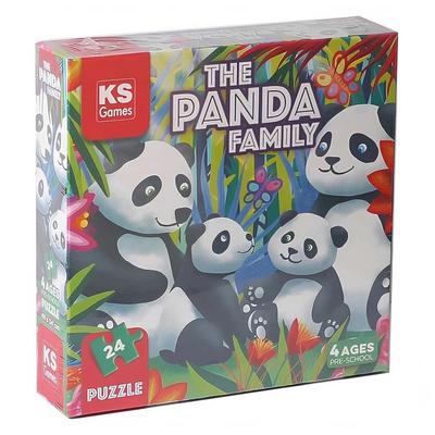 Ks Games 32706 Okul Öncesi Puzzle 4 Yaş 24 Parça The Panda Family