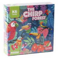 Ks Games 32709 Okul Öncesi Puzzle 4 Yaş 24 Parça The Chrip Forest