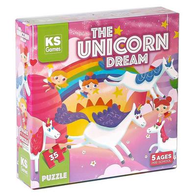 Ks Games 32710 Okul Öncesi Puzzle 5 Yaş 35 Parça The Unicorn Dream