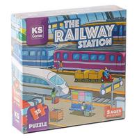 Ks Games 32712 Okul Öncesi Puzzle 5 Yaş 35 Parça The Railway Station