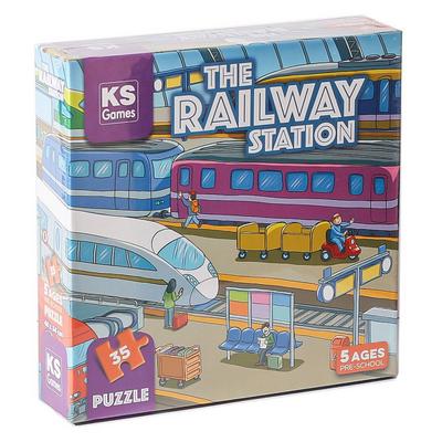 Ks Games 32712 Okul Öncesi Puzzle 5 Yaş 35 Parça The Railway Station