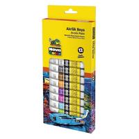 Nova Color Akrilik Boya Tüp 12 Renk
