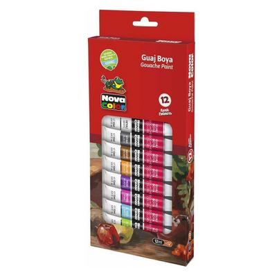 Nova Color Tüp Guaj Boya 12 Renk