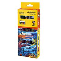 Nova Color Akrilik Boya Şişe 12 Renk