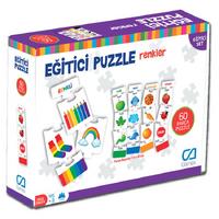 Ca Games Eğitici Puzzle 60 Parça Renkler