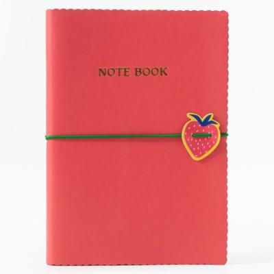 Vagon Dks 3001 Lastikli Esnek Defter A5 15X21 Çizgili Strawberry Teenage
