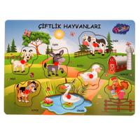 Play Wood Ahşap Tutmalı Yapboz Çiftlik Hayvanları 2