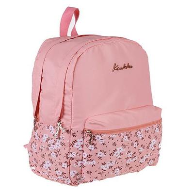 Kaukko Soft Floral Sırt Çantası K1373 Somon