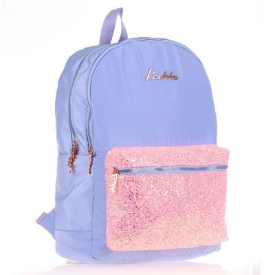 Kaukko Bright Sırt Çantası K1521 Taşlı Floral Mavi