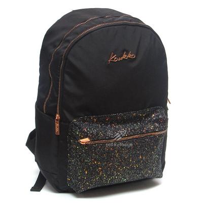 Kaukko Bright Sırt Çantası K1647 Taşlı Siyah